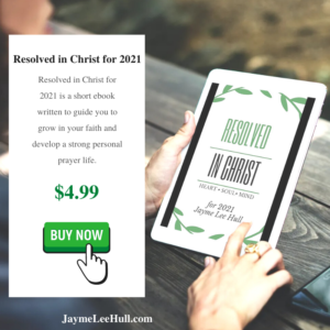 Bold in Christ Sq for ebook, Resolved in Christ for 2021 is a short ebook written to guide you to grow in your faith and develop a strong personal prayer life.